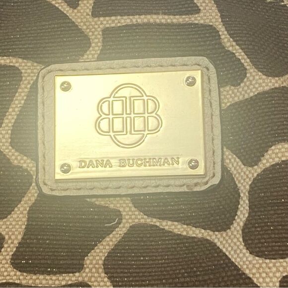 Dana Buchman Brown & Cream Animal Print Women's Large Handbag-Mobwife - Picture 3 of 15